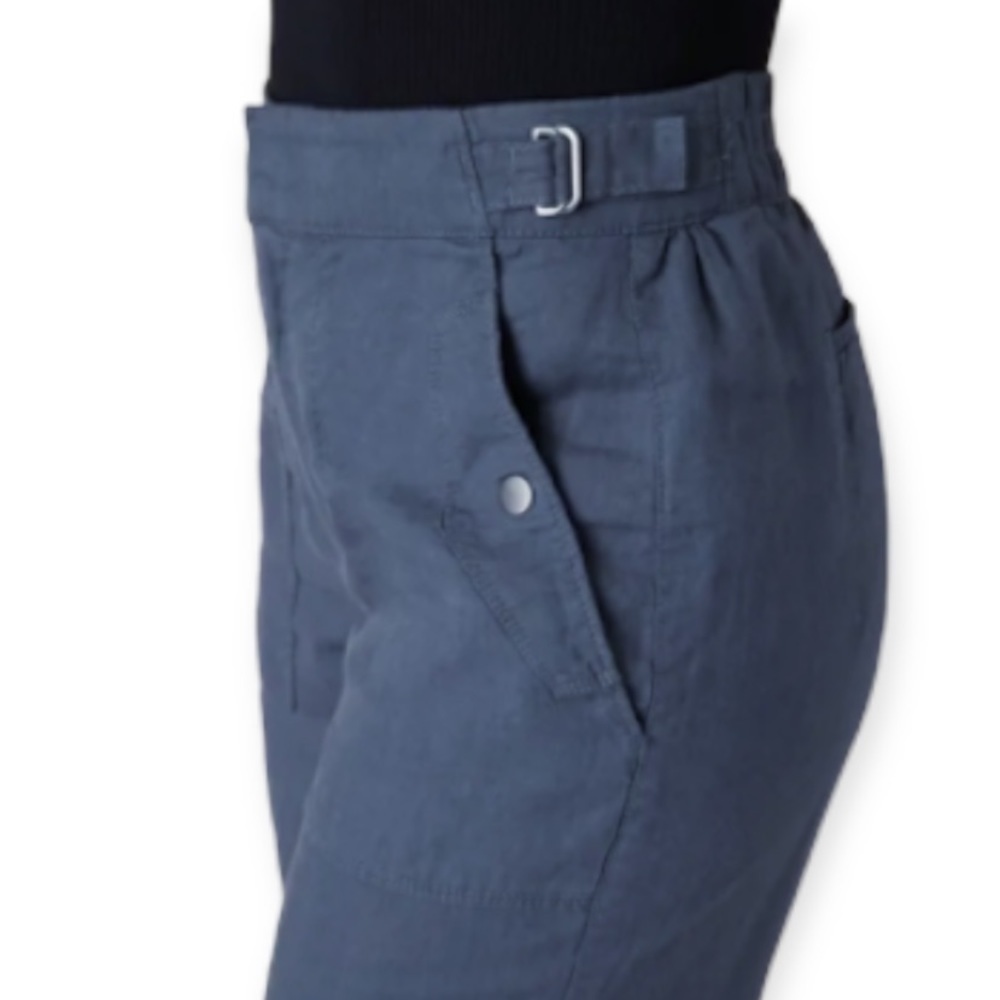 Athleta Voyager Linen Pant 10 Granite Blue - Picture 4 of 9